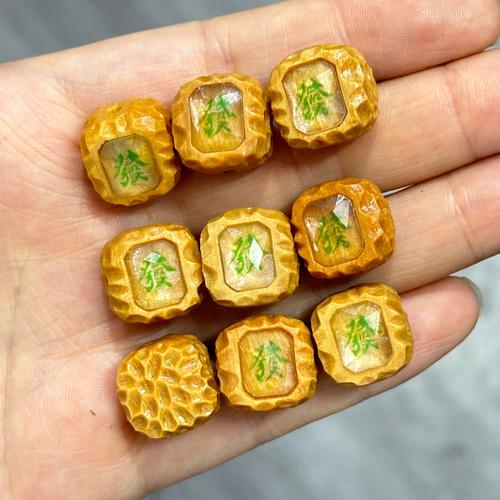 檀木锤纹发字牌